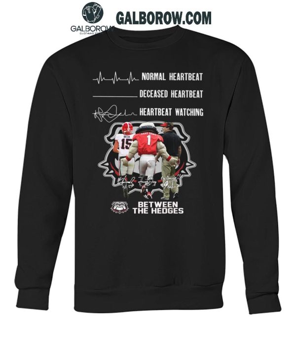 Georgia Bulldogs Crazy Heartbeat Watching Them Playing 2024 T-Shirt