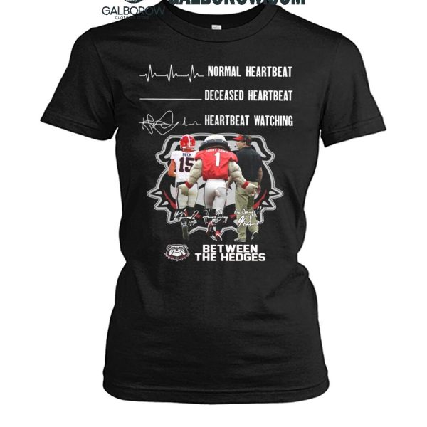 Georgia Bulldogs Crazy Heartbeat Watching Them Playing 2024 T Shirt