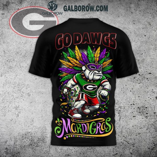 Georgia Bulldogs Go Dawgs Mordigras 2025 Hoodie T-Shirt