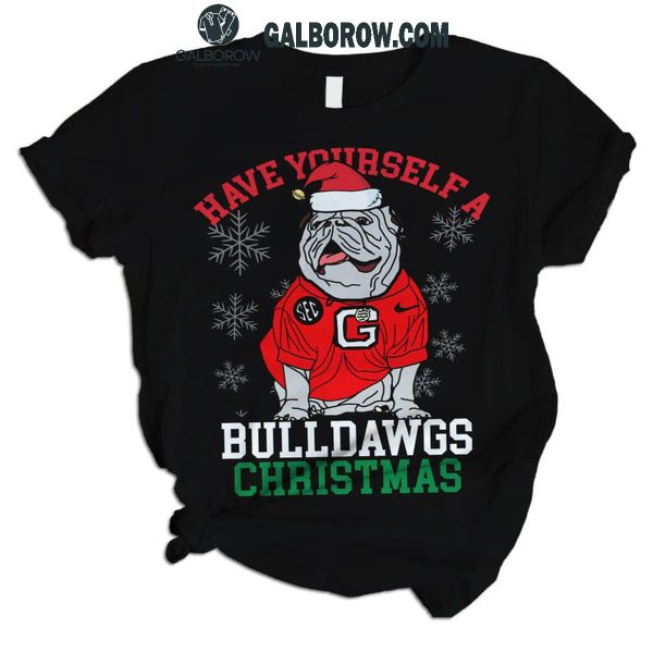 Georgia Bulldogs Have Yourself A Dawgs Christmas Fleece Pajamas Set