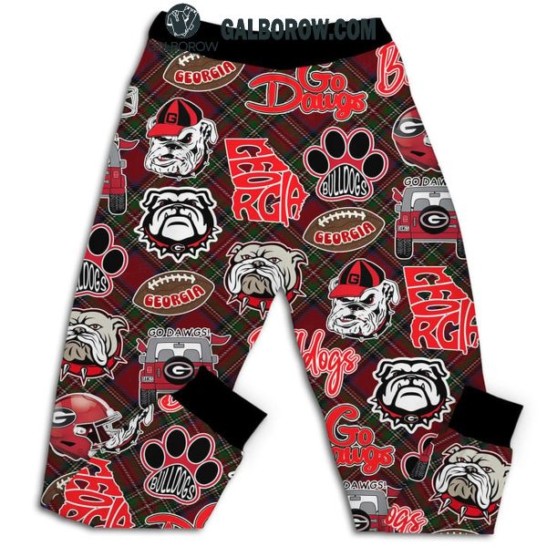 Georgia Bulldogs Have Yourself A Dawgs Christmas Fleece Pajamas Set