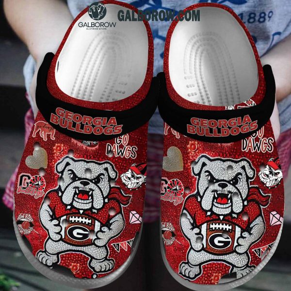 Georgia Bulldogs I Woof You Valentine 2025 Crocs Clogs