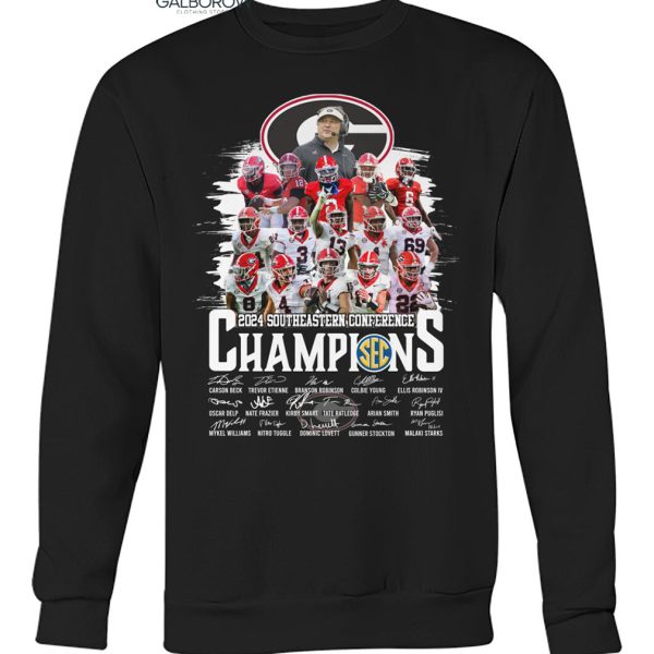 Georgia Bulldogs SEC Champs Southeastern Conference Champions 2024 T Shirt2B5 Sx5xT.jpg