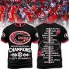 Georgia Bulldogs Team SEC Football Champions 2024 Hoodie T-Shirt Red