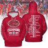 Georgia Bulldogs Team SEC Football Champions 2024 Black Hoodie T-Shirt