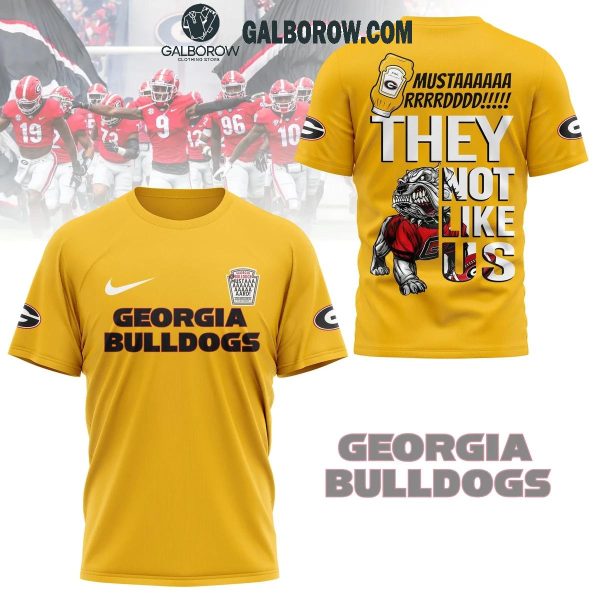 Georgia Bulldogs They Not Like Us Mustard Lamar Hoodie T-Shirt