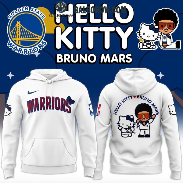 Golden State Warriors Basketball With Bruno Mars And Hello Kitty 2024 Hoodie T-Shirt