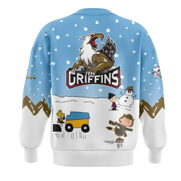 Grand Rapids Griffins 2024 Snoopy Cheering Peanuts Winter Hoodie T-Shirt