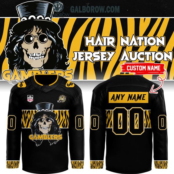 Green Bay Gamblers Hair Nation Jersey Auction Personalized Hockey Jersey