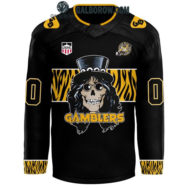 Green Bay Gamblers Hair Nation Jersey Auction Personalized Hockey Jersey