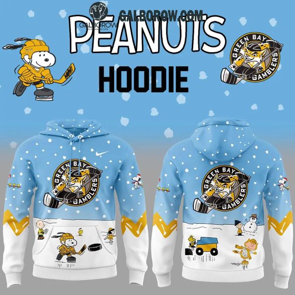 Green Bay Gamblers Peanuts Holidays Snoopy Playtime Hoodie T-Shirt