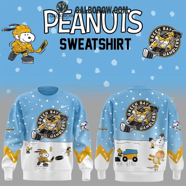 Green Bay Gamblers Peanuts Season Snoopy Hockey Hoodie T-Shirt