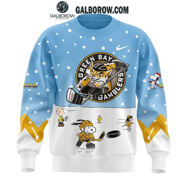 Green Bay Gamblers Peanuts Season Snoopy Hockey Hoodie T-Shirt