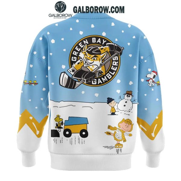 Green Bay Gamblers Peanuts Season Snoopy Hockey Hoodie T-Shirt