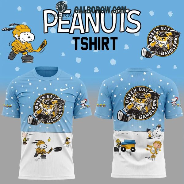 Green Bay Gamblers Peanuts Season Snoopy Hockey Hoodie T-Shirt