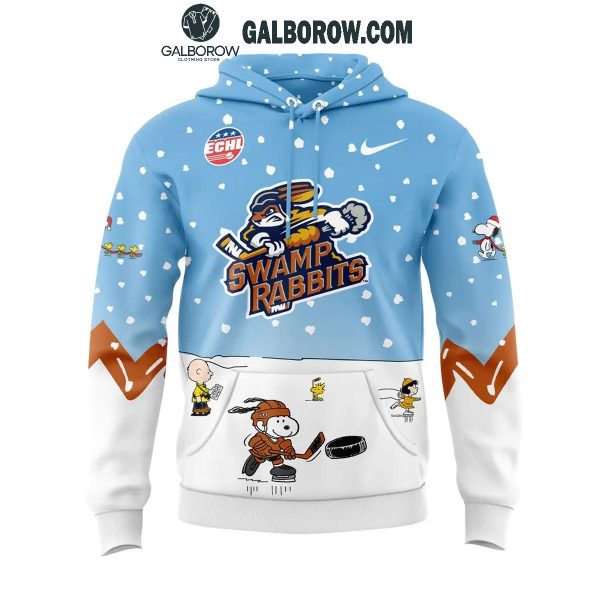 Greenville Swamp Rabbits 2024 Snoopy In Peanuts Holidays Hoodie T-Shirt