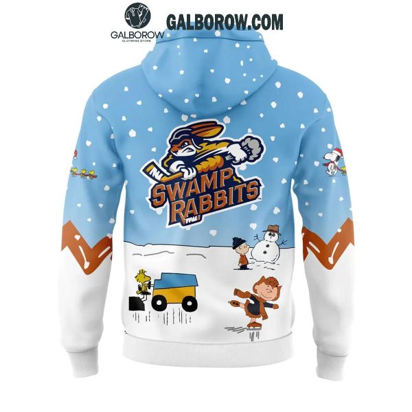 Greenville Swamp Rabbits 2024 Snoopy In Peanuts Holidays Hoodie T-Shirt