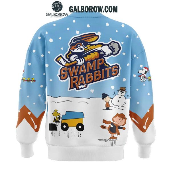 Greenville Swamp Rabbits 2024 Winter Snoopy Holidays Peanuts Sweatshirt Hoodie T-Shirt