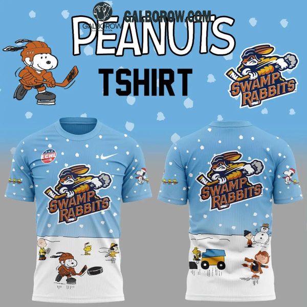 Greenville Swamp Rabbits 2024 Winter Snoopy Holidays Peanuts Sweatshirt Hoodie T-Shirt