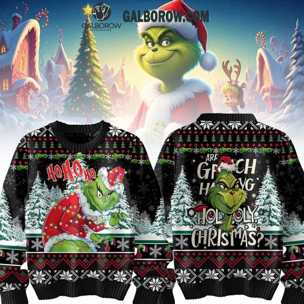 Grinch Ho Ho Ho Are Grinch Stealing Holly Jolly Christmas Ugly Sweater