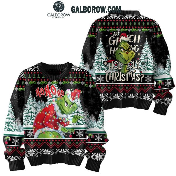 Grinch Ho Ho Ho Are Grinch Stealing Holly Jolly Christmas Ugly Sweater