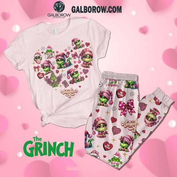 Grinch I’m Your Valentine 2025 Fleece Pajamas Set