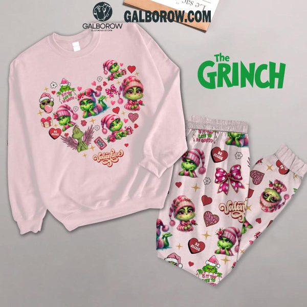 Grinch I’m Your Valentine 2025 Fleece Pajamas Set