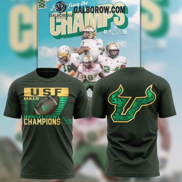 HAWAI’I BOWL CHAMPS USF Football Hoodie Tshirt