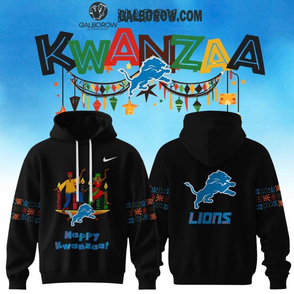 Happy Kwanzaa Detroit Lions 2025 Hoodie T Shirt