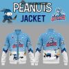 Cleveland Monsters Snoopy Hockey Time Peanuts Holidays Baseball Jacket