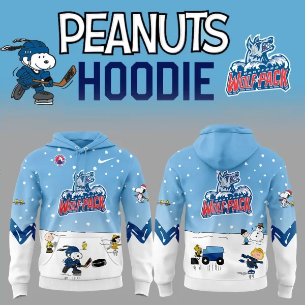 Hartford Wolf 2024 Snoopy Cheering Peanuts Winter Hoodie T-Shirt