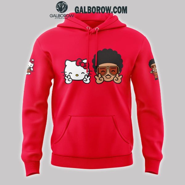 Hello Kitty Bruno Mars 2024 Worldwide Celebration Hoodie T-Shirt