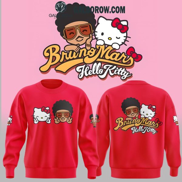 Hello Kitty Bruno Mars 2024 Worldwide Celebration Hoodie T-Shirt