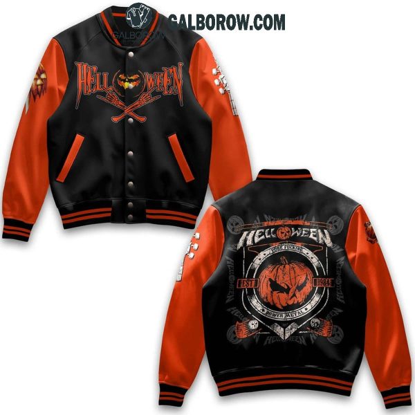 Helloween Pure Fucking Est 1984 Power Metal Baseball Jacket