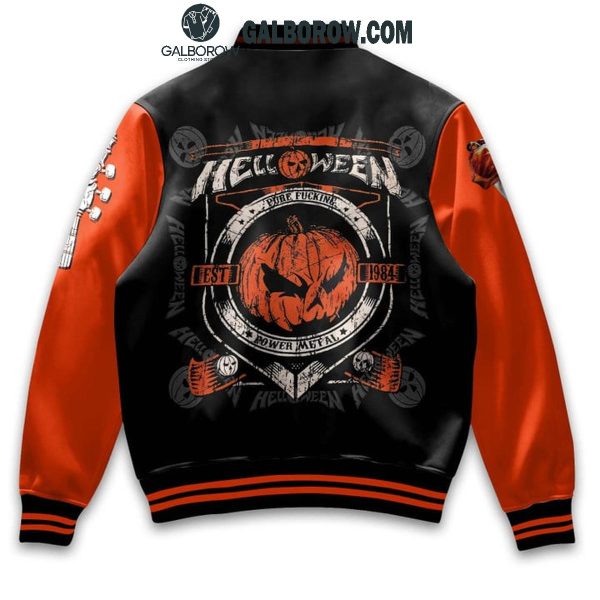 Helloween Pure Fucking Est 1984 Power Metal Baseball Jacket