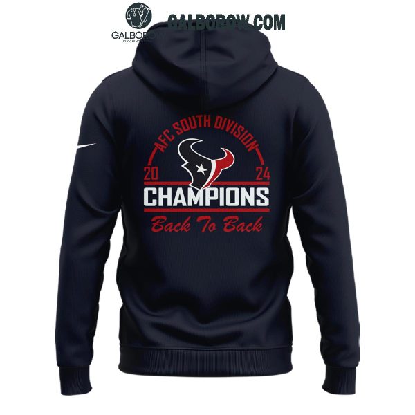 Houston Texans Back To AFC South Division Champions 2024 Hoodie T-Shirt