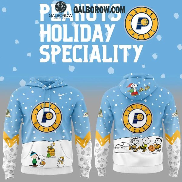 Indiana Pacers Peanuts Snoopy Christmas Days NBA 2024 Hoodie T-Shirt