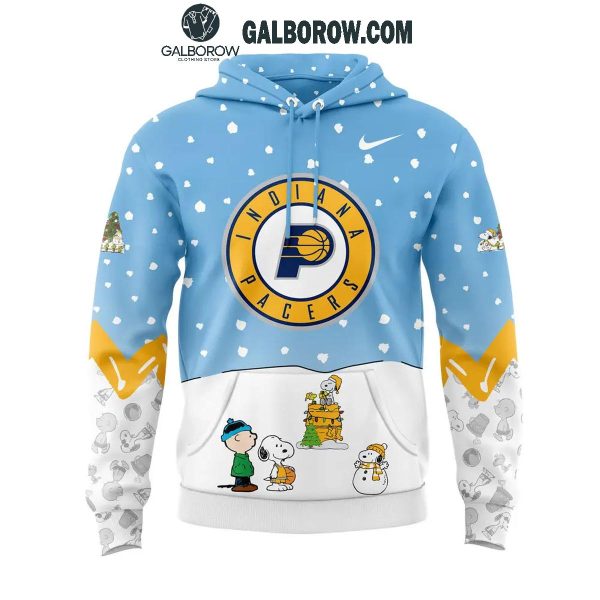 Indiana Pacers Peanuts Snoopy Christmas Days NBA 2024 Hoodie T-Shirt