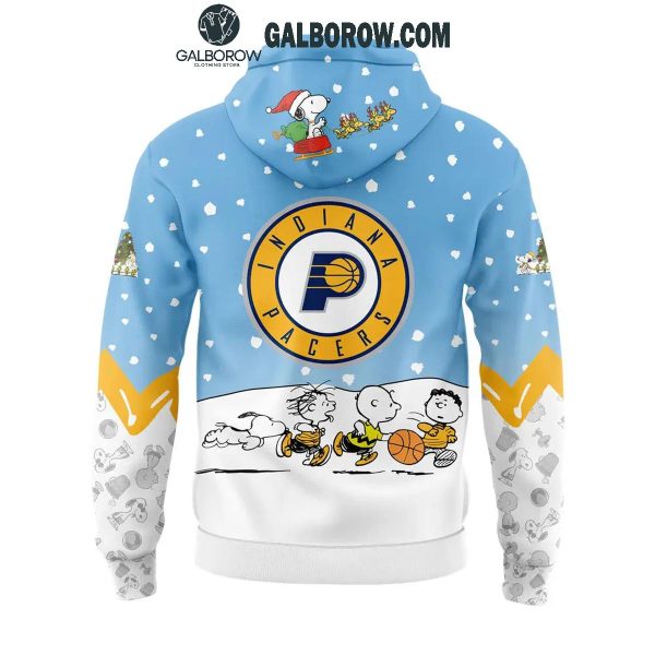 Indiana Pacers Peanuts Snoopy Christmas Days NBA 2024 Hoodie T-Shirt