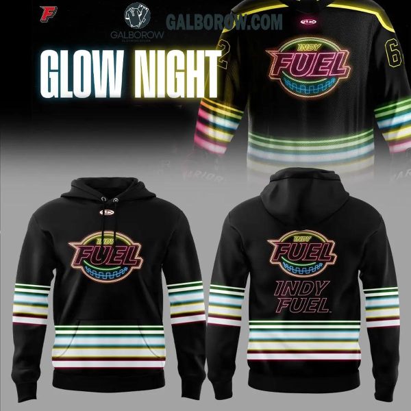 Indy Fuel Glow Night 2024 Retro Style Hoodie T-Shirt