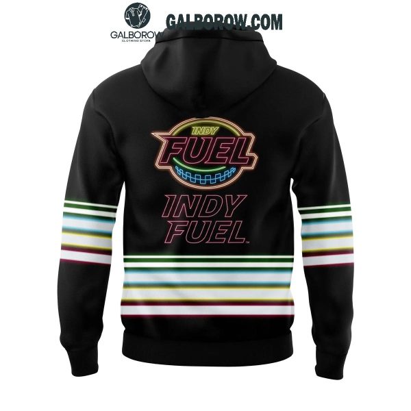 Indy Fuel Glow Night 2024 Retro Style Hoodie T-Shirt