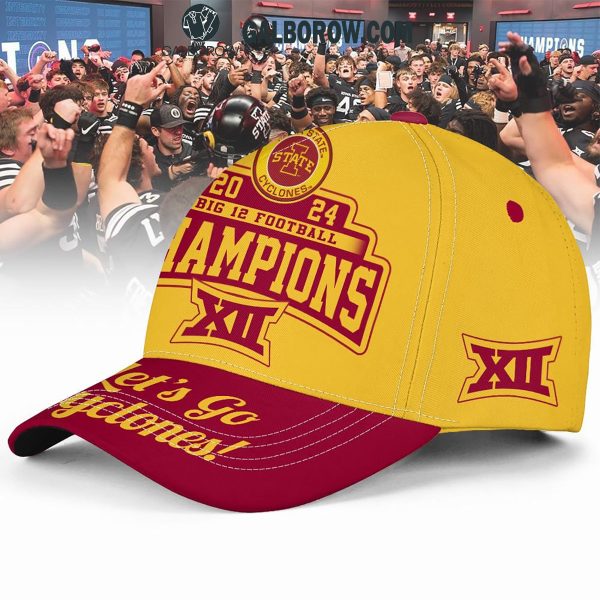 Iowa State Cyclones Big 12 Football Champions 2024 Celebrate Cap