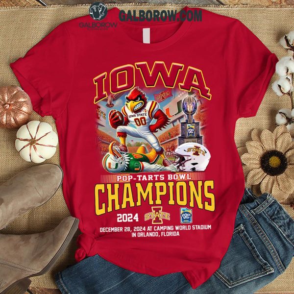 Iowa State Cyclones Let’s Celebrate 2024 Pop Tarts Bowl Champions T-Shirt