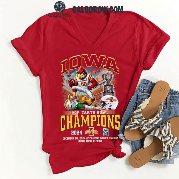 Iowa State Cyclones Let’s Celebrate 2024 Pop Tarts Bowl Champions T-Shirt