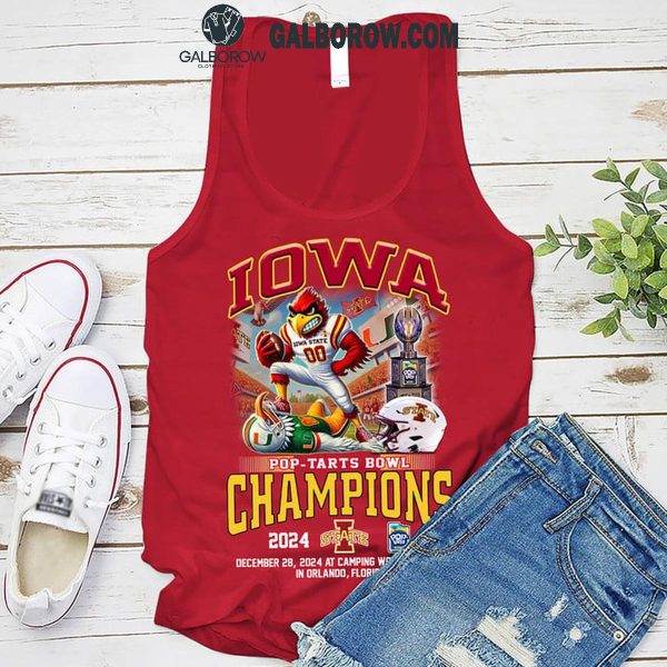 Iowa State Cyclones Let’s Celebrate 2024 Pop Tarts Bowl Champions T-Shirt