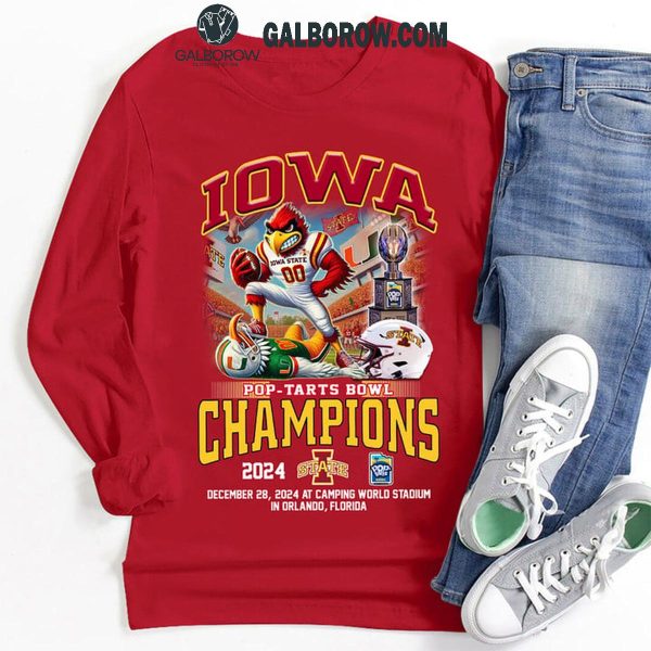 Iowa State Cyclones Let’s Celebrate 2024 Pop Tarts Bowl Champions T-Shirt