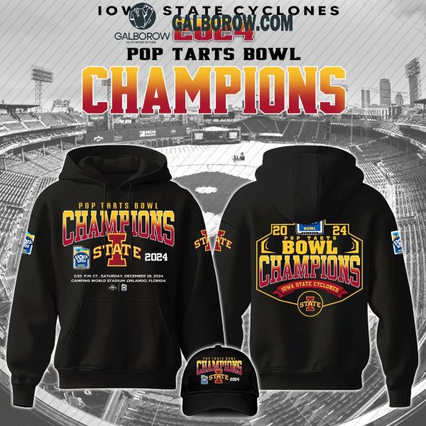 Iowa State Cyclones Pop Tarts Bowl Champions Hoodie T Shirt