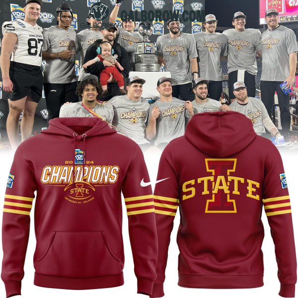 Iowa State Cyclones Pop Tarts Bowl Champions Iowa State Football 2024 Hoodie T-Shirt