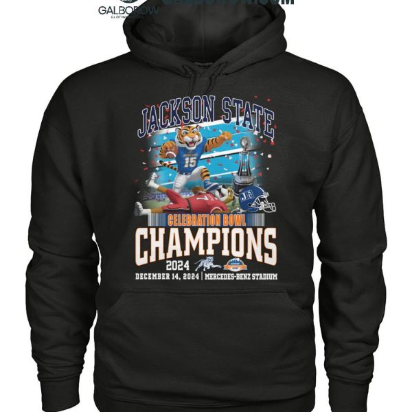 Jackson State Jaguars Celebration Bowls Champions 2024 Celebrating T Shirt