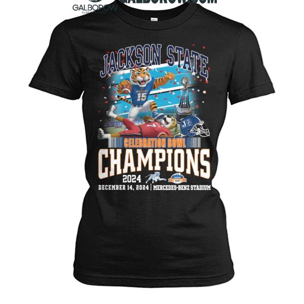 Jackson State Jaguars Celebration Bowls Champions 2024 Celebrating T Shirt